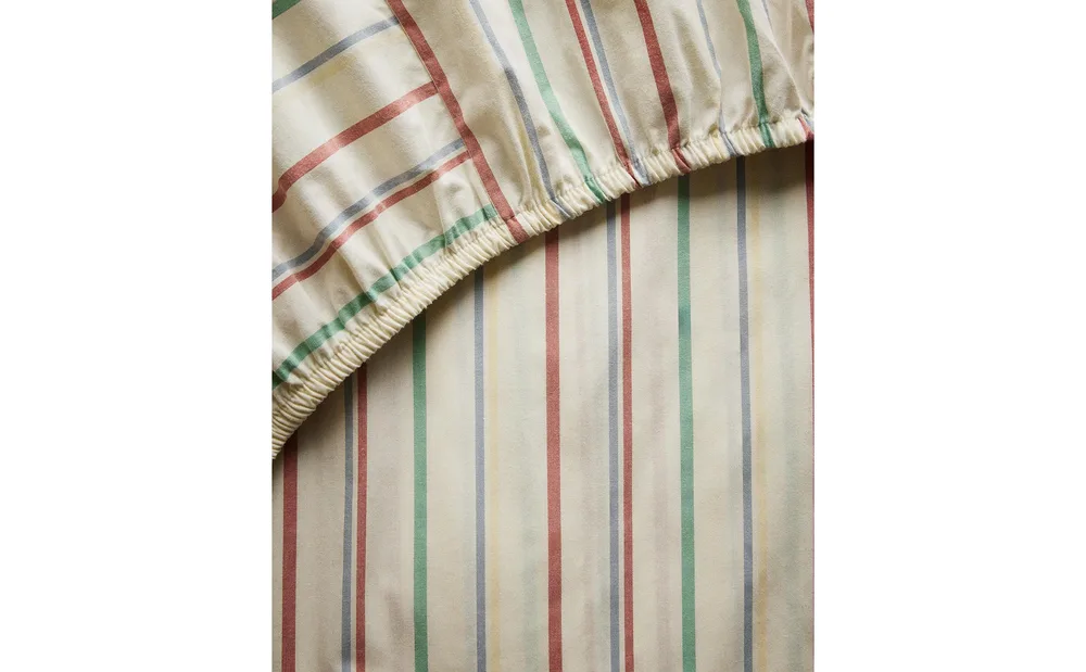 Простыня на резинке Zara Home, хлопок 100%, в полоску, 2613/900