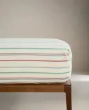 Простыня на резинке Zara Home, хлопок 100%, в полоску, 2613/900 — фото 3