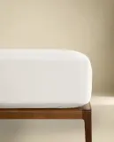 Простыня на резинке Zara Home перкаль, хлопок 100%, однотонный, 0030/095 — фото 8