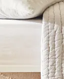 Простыня на резинке Zara Home, хлопок 100%, однотонный, 4611/900 — фото 1