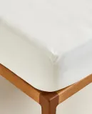 Простыня на резинке Zara Home, хлопок 100%, однотонный, 4611/900 — фото 3