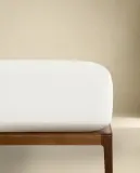 Простыня на резинке Zara Home перкаль, хлопок 100%, однотонный, 0051/900 — фото 8