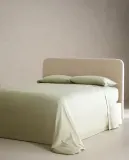 Простыня Zara Home сатин, хлопок 100%, однотонный, 0136/089 — фото 3