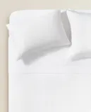 Простыня на резинке Zara Home сатин, хлопок 100%, однотонный, 0136/095 — фото 3