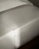 Простыня на резинке Zara Home сатин, хлопок 100%, однотонный, 0136/900 — фото 7