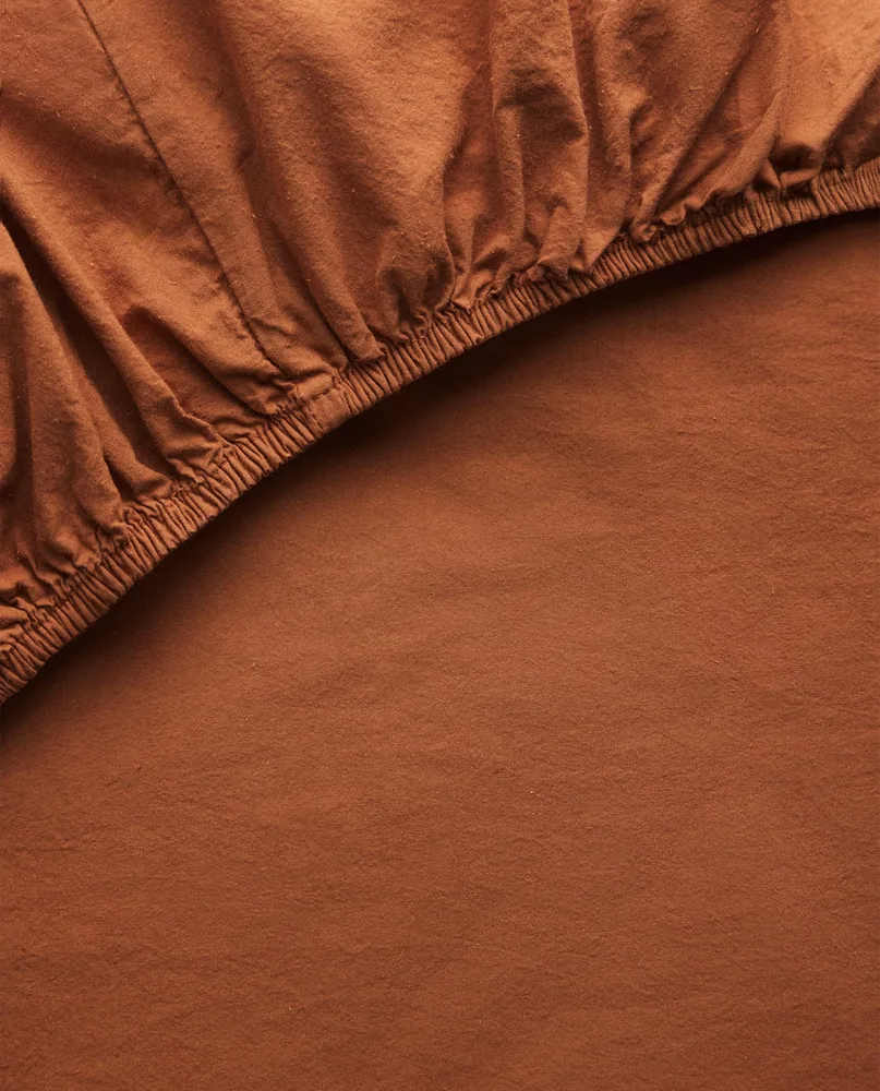 Простыня на резинке Zara Home, хлопок 100%, однотонный, 2615/900