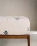 Простыня на резинке Zara Home, хлопок 100%, однотонный, 2626/900 — фото 5