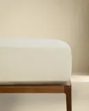 Простыня на резинке Zara Home, хлопок 100%, однотонный, 6184/900 — фото 6
