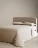 Простыня на резинке Zara Home, лён 100%, однотонный, 7180/900 — фото 7