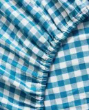 Простыня на резинке Zara Home, хлопок 100%, в клетку, 1660/900 — фото 3