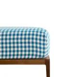 Простыня на резинке Zara Home, хлопок 100%, в клетку, 1660/900 — фото 7
