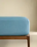 Простыня на резинке Zara Home хлопок, лён 100%, однотонный, 4126/900 — фото 1