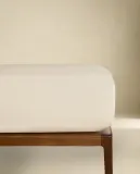Простыня на резинке Zara Home сатин, хлопок 100%, однотонный, 1100/900 — фото 1
