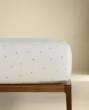 Простыня на резинке Zara Home, хлопок 100%, с растительным принтом, 1661/900 — фото 3
