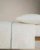 Простыня на резинке Zara Home, хлопок 100%, с растительным принтом, 1661/900 — фото 5