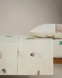 Простыня на резинке Zara Home, хлопок 100%, однотонный, 1610/900 — фото 5