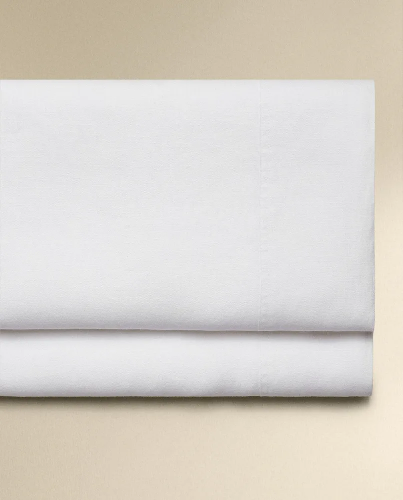 Простыня Zara Home хлопок, лён 100%, однотонный, 7150/089