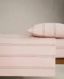 Простыня на резинке Zara Home, хлопок 100%, в полоску, 1612/900 — фото 2