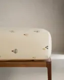 Простыня на резинке Zara Home, хлопок 100%, однотонный, 2610/900 — фото 2
