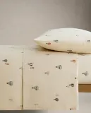 Простыня на резинке Zara Home, хлопок 100%, однотонный, 2610/900 — фото 6