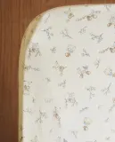 Простыня на резинке Zara Home, хлопок 100%, с цветочным принтом, 2631/900 — фото 1
