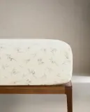 Простыня на резинке Zara Home, хлопок 100%, с цветочным принтом, 2631/900 — фото 4