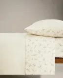Простыня на резинке Zara Home, хлопок 100%, с цветочным принтом, 2631/900 — фото 8