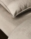 Простыня на резинке Zara Home хлопок, лён 100%, однотонный, 6150/900 — фото 7