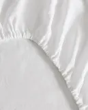 Простыня на резинке Zara Home хлопок, лён 100%, однотонный, 7150/900 — фото 2