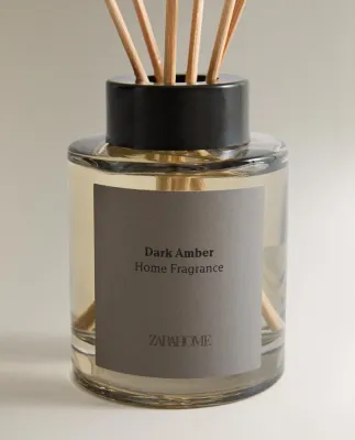 Zara Home Ароматический диффузор с палочками Dark Amber, 100 мл, аромат для дома
