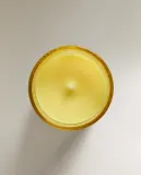 Zara Home Свеча ароматическая GINGER LEMON 155 г, растительный воск, аромат цитрусово-пряный свежий, Жёлтый — фото 4