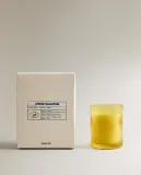 Zara Home Свеча ароматическая GINGER LEMON 155 г, растительный воск, аромат цитрусово-пряный свежий, Жёлтый — фото 5