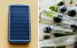 Zara Home Форма для льда силиконовая на 10 кубиков с крышкой, прямоугольные ячейки — фото 8