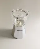 Zara Home Гейзерная кофеварка на 6 чашек, алюминий и боросиликатное стекло, для всех плит — фото 8