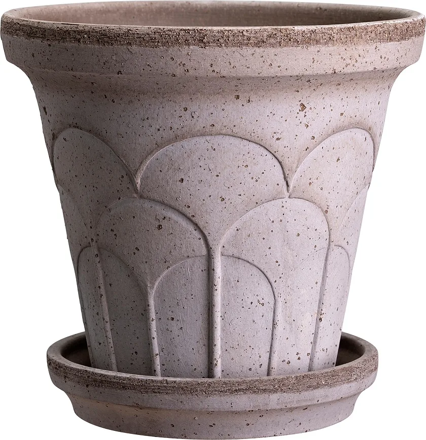 Горшок Bergs Potter Fleur, керамика, 21 см, серый