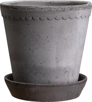Горшок Bergs Potter Helena, керамика, 12 см, серый