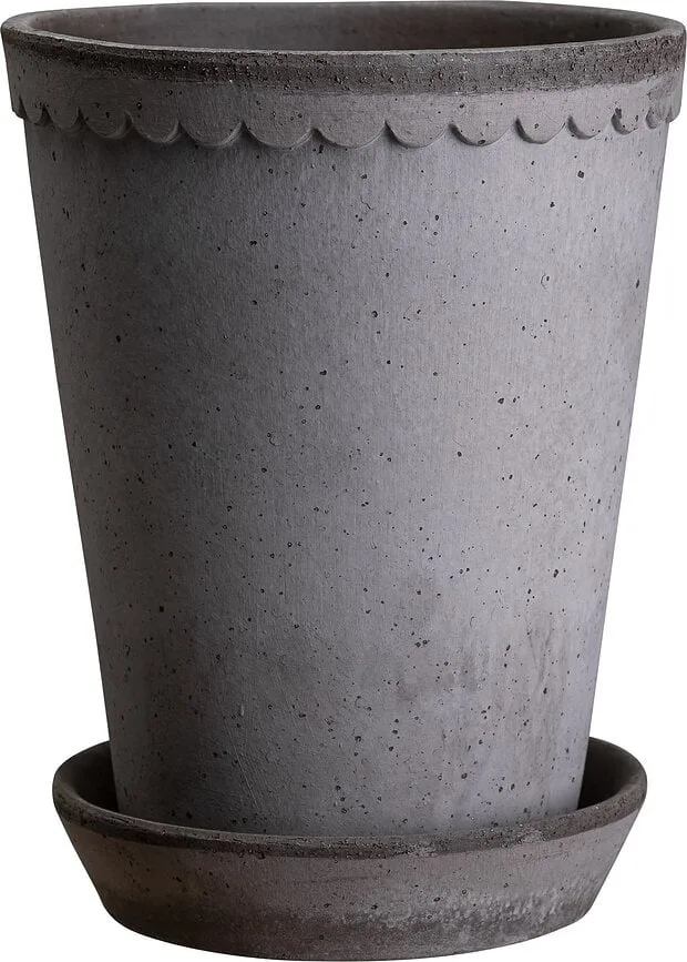 Горшок Bergs Potter Helena, керамика, 14 см, серый