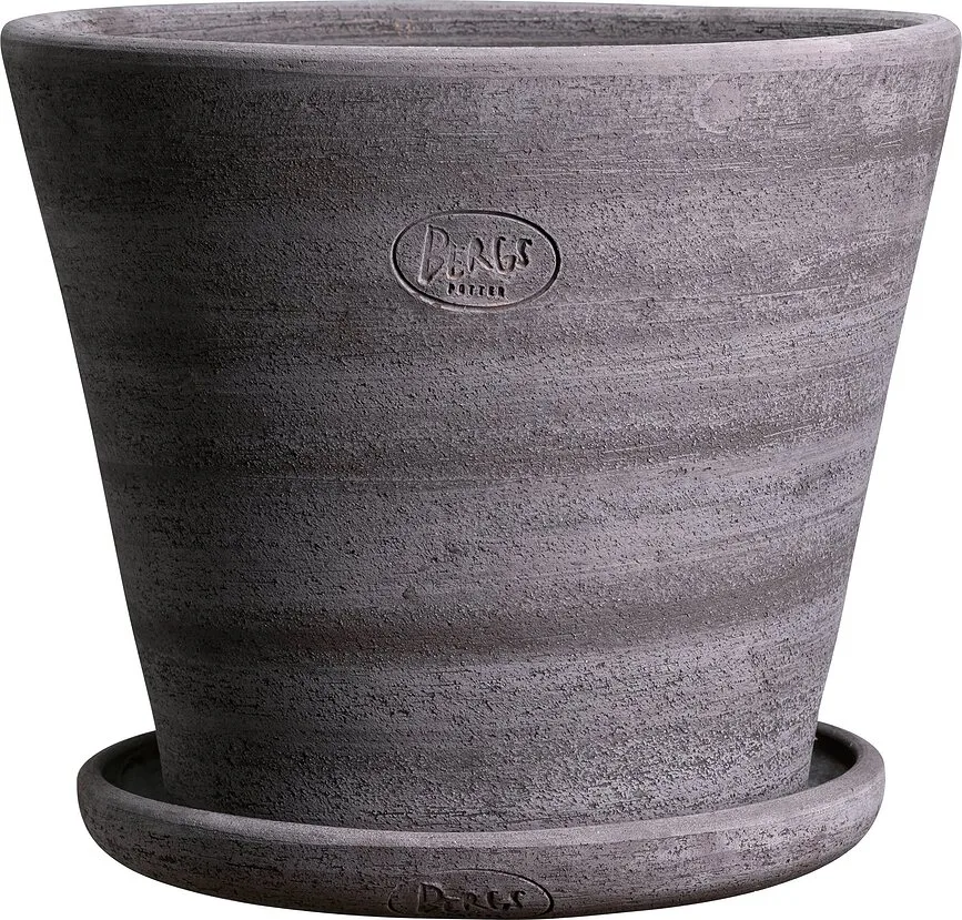 Горшок Bergs Potter Julie Rustic, керамика, 40 см, серый