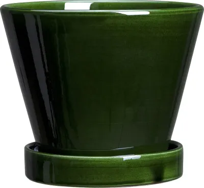 Горшок Bergs Potter Julie, керамика, 11 см, зелёный