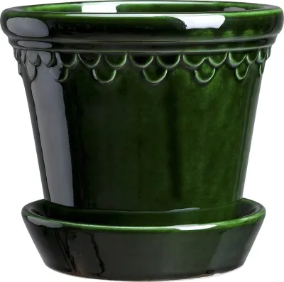 Горшок Bergs Potter Kobenhavner, керамика, 16 см, зелёный