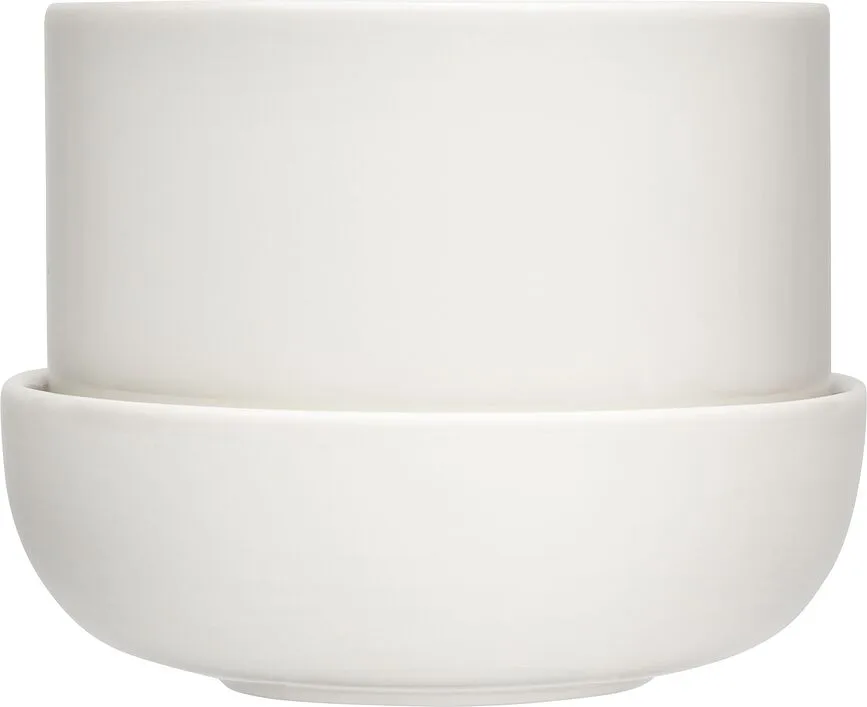 Горшок Iittala Nappula, керамика, 13 см, белый