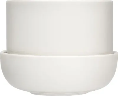 Горшок Iittala Nappula, керамика, 13 см, белый