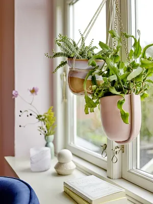 Горшок Bloomingville Kati, металл, 14 см, розовый