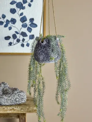 Горшок Bloomingville Lottie, керамика, 17 см, синий
