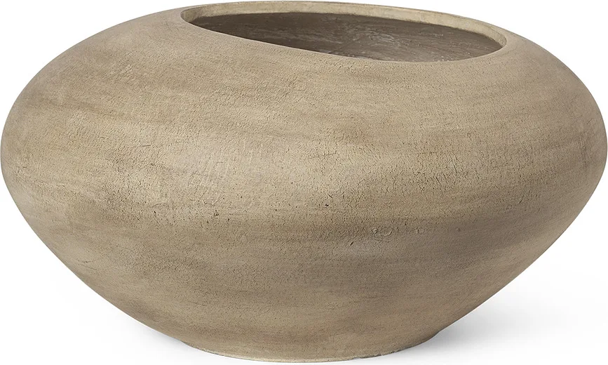 Кашпо Ferm Living Dodu, цемент, 57 см, коричневое