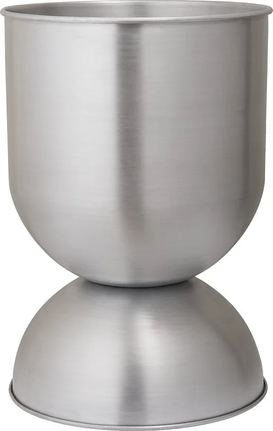 Кашпо Ferm Living Hourglass, металл, 40 см, серебристое