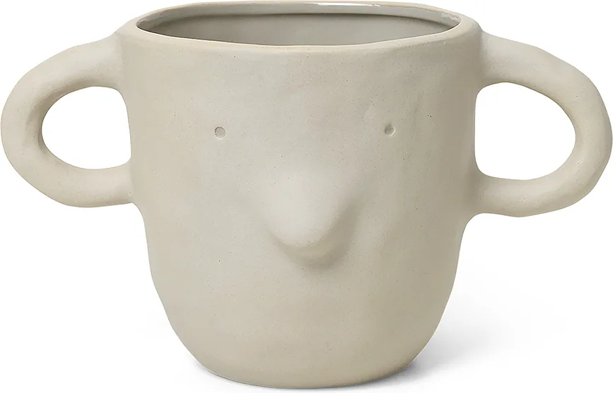 Кашпо Ferm Living Mus, керамика, 15 см, бежевое