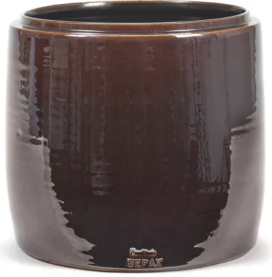 Кашпо Serax Glazed Shades, керамика, 30 см, коричневое