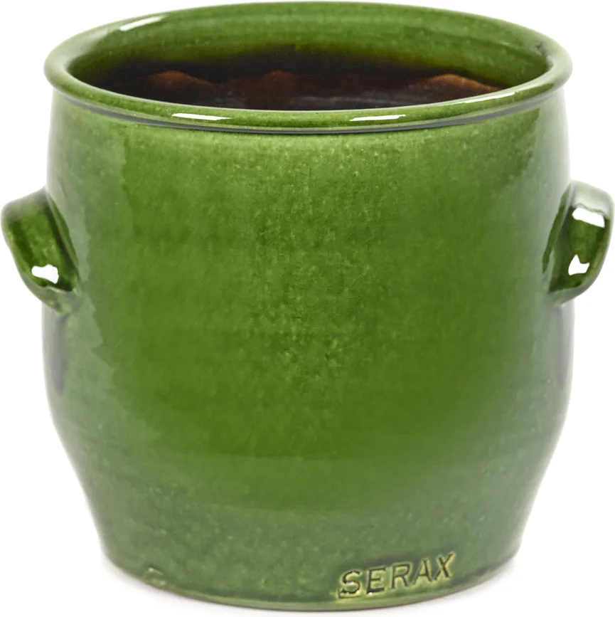 Кашпо Serax Jars, керамика, 16 см, зелёное