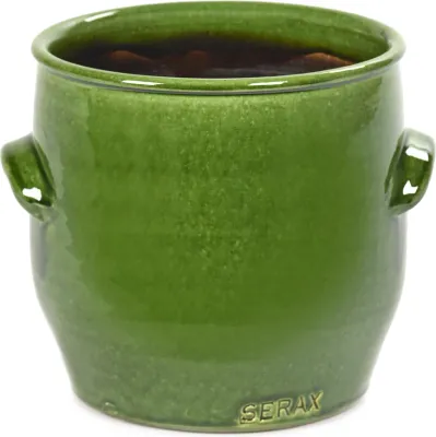 Кашпо Serax Jars, керамика, 16 см, зелёное